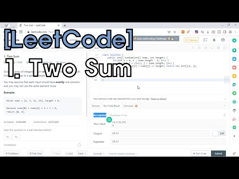 [LeetCode] 1. Two Sum