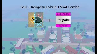 Soul + Rengoku Hybrid 1 Shot Combo (Blox fruits) - [Roblox] 