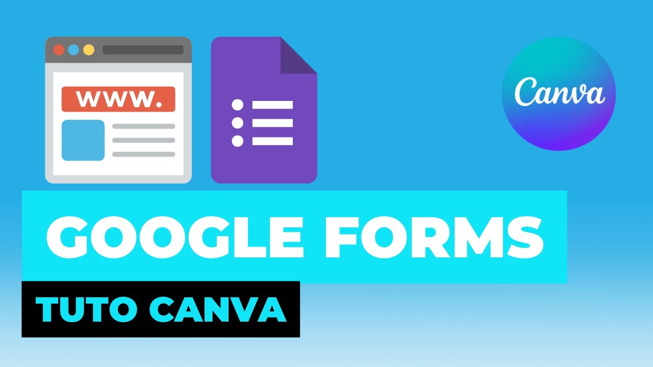 Comment relier GOOGLE FORMS avec un site web Canva - YouTube