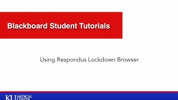 Respondus Lockdown Browser Student Tutorial