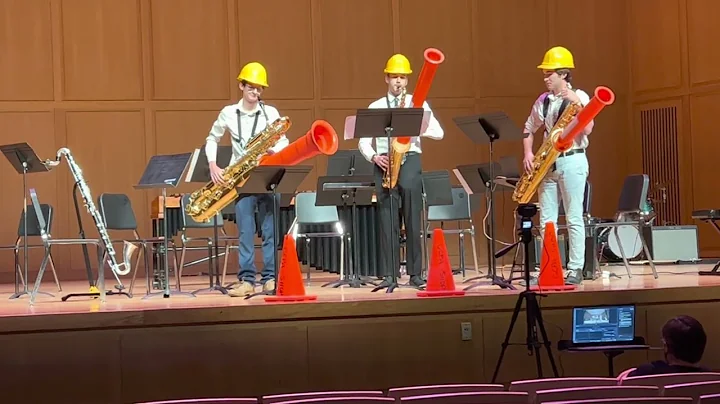 Coneheads: For 3 Saxophones & 3 Traffic Cones. Ori...
