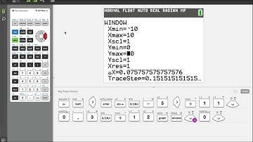 Window settings on the TI-84