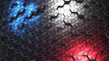 Animation of mettal hexagons. Animation of abstract hexagons