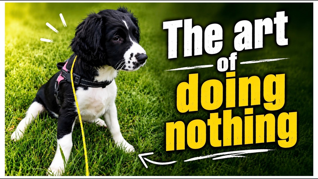 How (not) to teach a puppy the art of doing nothing