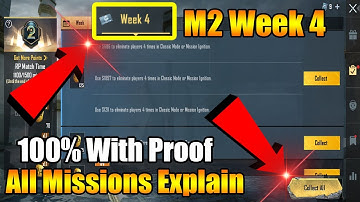 BGMI M2 Week 4 All Missions | PUBG M2 Week 4 All Missions | BGMI C1S1 M2 All Mission Explain