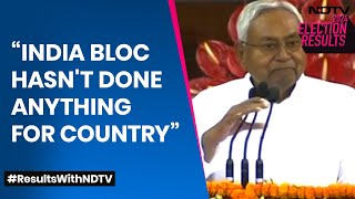 NDA Meeting | Nitish Kumar At NDA Meet: "INDIA Bloc Hasn't Done Anything For Country"