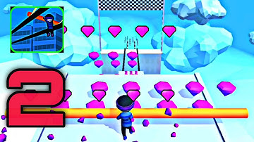 Roof Rails - Gameplay Walkthrough Part 2 levels 13 to 23 LILU (iOS & Android)