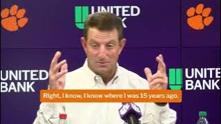 Dabo Swinney says he might not have used his instincts enough lately