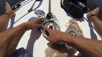 Windlass Repair:  Replacing Rope/Chain Stipper