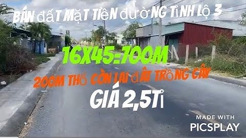 bán đất mặt tiền đường tỉnh lộ3 xã bình nghị gò công đông lh0789530690