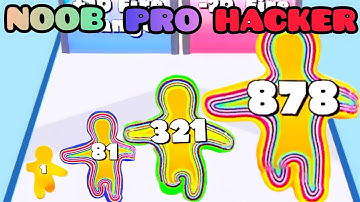 NOOB vs PRO vs HACKER in Stackman Run