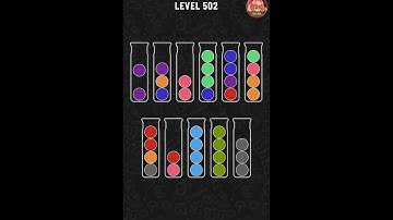 Ball sort Puzzle level 502