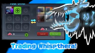 TRADING WHISPTHERA! ☠️💙 || Creatures of Sonaria