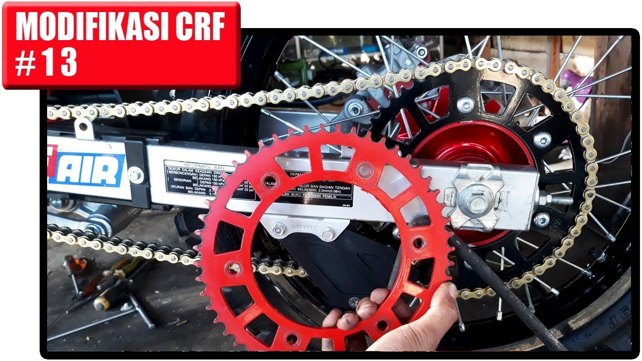 Gear CRF SPEK TRABAS Part II Ganti 52 Ke 55 Kemarin Kurang Puas YouTube