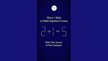 Fix the equation in just 1 move 👍 | Matchstick Challenge #hacktrick #matchstick #matchstickchallenge
