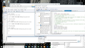 Merge and append data in stata