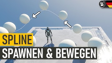 Actor entlang Spline Mesh Spawnen & Bewegen | Unreal Engine Tutorial Deutsch / German | #UE4 #UE5