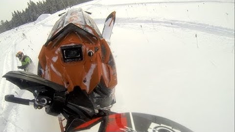 Polaris RMK AXYS 800 with BoonDocker Turbo on the powerlines!