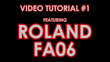 ROLAND FA06 TUTORIAL VIDEO #1 - RECEIVING MIDI ON ONE CHANNEL WITH CUBASE ETC