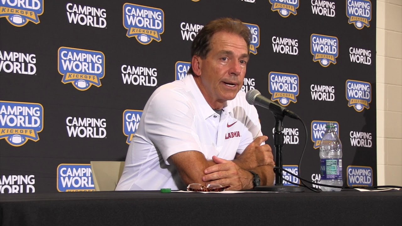 Nick Saban Press Conf After Louisville Win YouTube