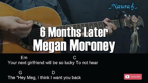 Thumbnail of Megan Moroney - 6 Months Later Guitar Chords Lyrics