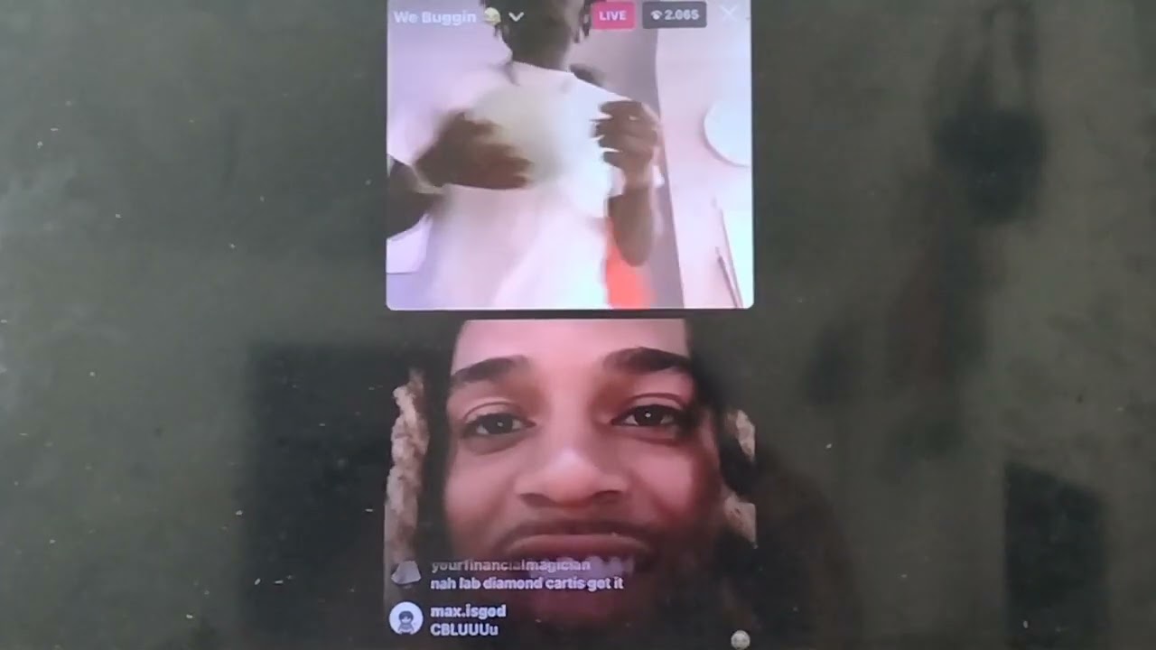 C Blu And Nesty Aruging On Instagram Live..