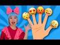 Finger family emoji song  kids funny songs