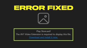 Fix - The AV1 Video Extension Is Required To Display This File Error While Opening Photo In Windows