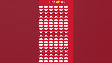 find the odd number 👉 09 #IQ test #shorts viral video