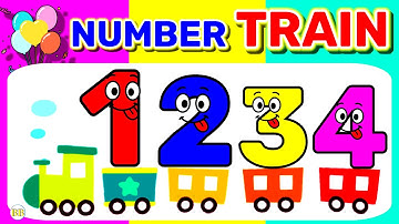 Number Train 1 to 10 | Learn Numbers with Music | Learn 123 for Toddlers | Counting 1 to 10