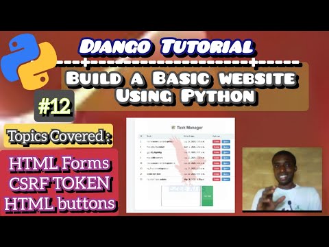 How to Create a Website in Python Using Django (User Input, Security & Button Controls)