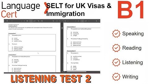 LanguageCert International ESOL SELT B1 Listening, Reading, Writing & Speaking|| Computer based 2024