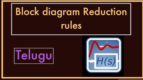 Block Diagram Reduction Rules || Control systems || Telugu
