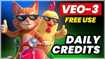 Google VEO 3 Free CAT Cartoon Animation Ai Videos