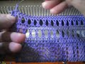 Узор сеточка на вязальной машине Рута  85.Grid pattern on the knitting mashine ''Ruta-85''.