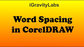 word spacing in CorelDRAW 2020