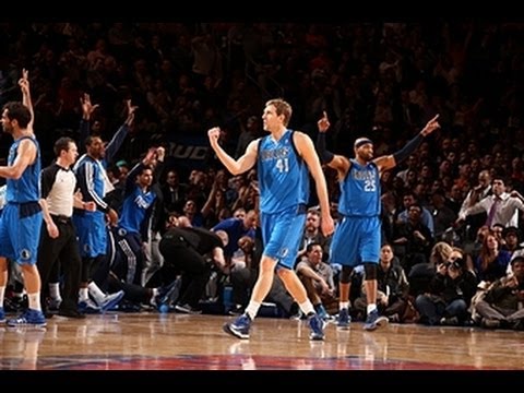 Dirk Nowitzki Rattles in the Buzzer Beater to Beat the Knicks!