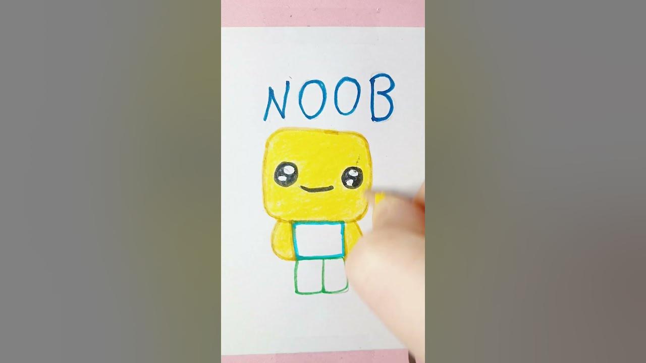 Pixilart - cute roblox noob by AidanLikesArt