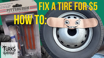 How to Fix a Flat Tire in 5 Minutes for $5 | DIY Tire Repair with Harbor Freight Tools