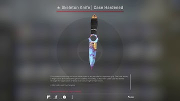 Unboxing Case Hardened Skeleton Knife