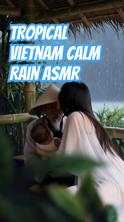 Vietnam Bungalow ASMR — Mother Holding Baby in Tropical Rai