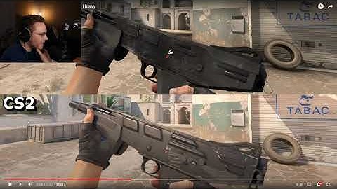 ohnepixel reacts to CS2 vs CSGO - Weapon Comparison - Heavy