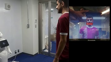 Pepper greets using One Shot Face Recognition