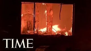 An explosive wildfire tore through two small northern california
communities thursday before reaching the city of redding, killing a
bulldozer operator on th...