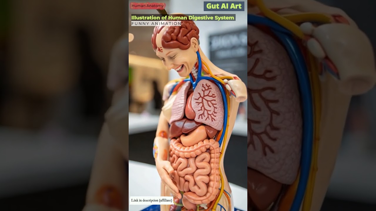 Digestive System Animation | Gut AI Art | 12