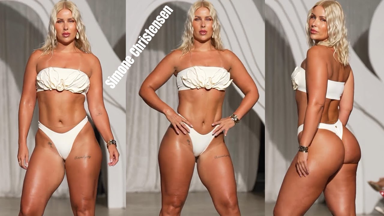 SIMONE CHRISTENSEN In Slow Motion – CLS Sportswear – Curvy Swimwear Model Haute Gala – Miami