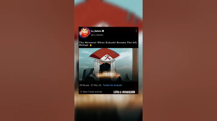 KAKASHI BECOME 6TH HOKAGE 🔥💯