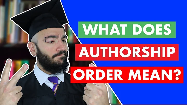 What Does Authorship Order Mean on Publications - DayDayNews