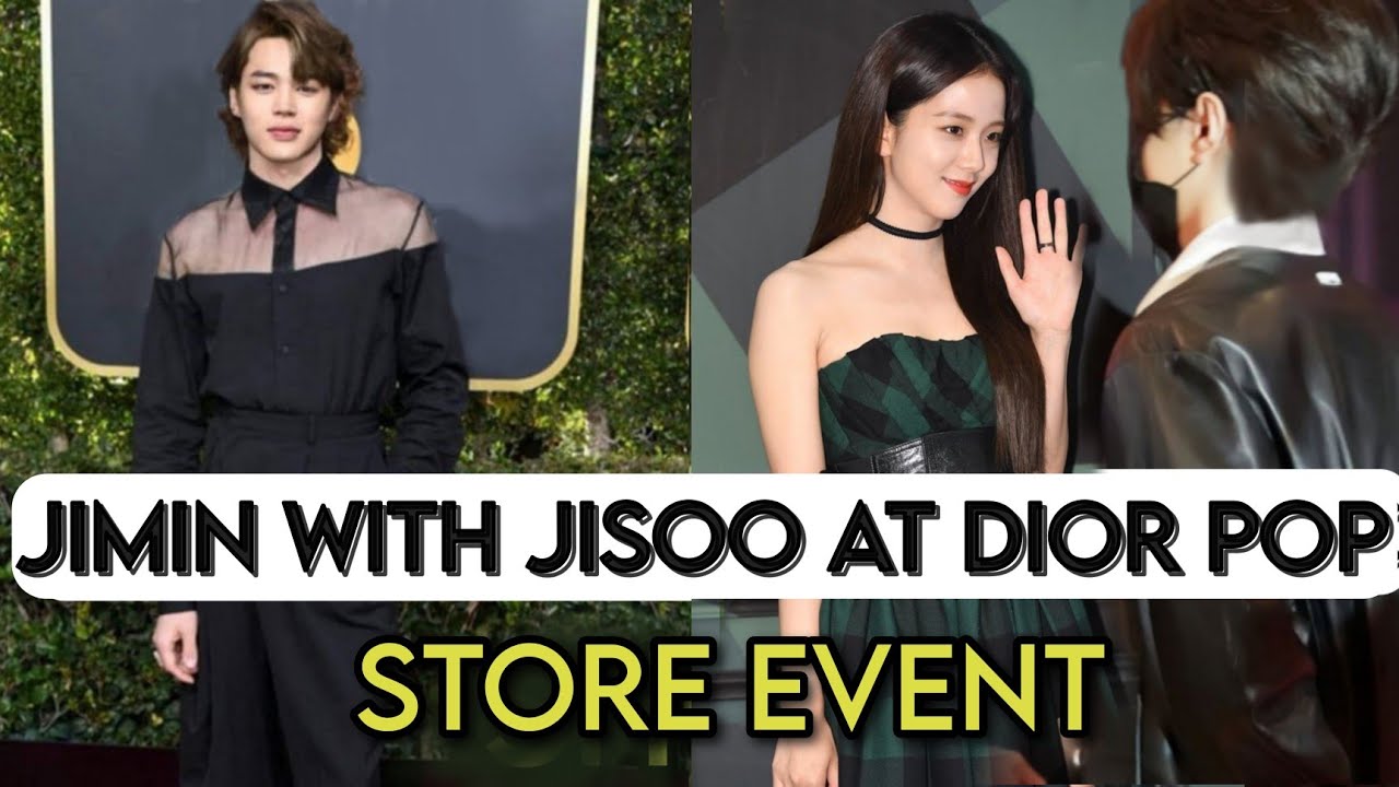 How Jisoo Reacts when She Found BTS Jimin at the Dior Fashion Show 