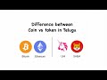 Coin vs Token Explained in Telugu | Crypto Beginners Guide